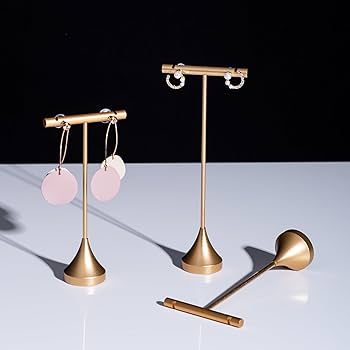 特定者販売済　アクセサリー用ディスプレイスタンド Amazon｜GISELA D ピアススタンド ゴールドイヤリング